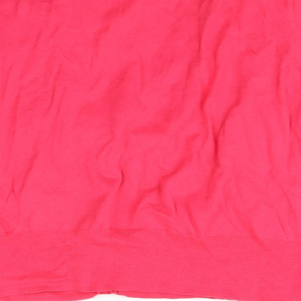 M&s Womens Pink   Cardigan Jumper Size 20