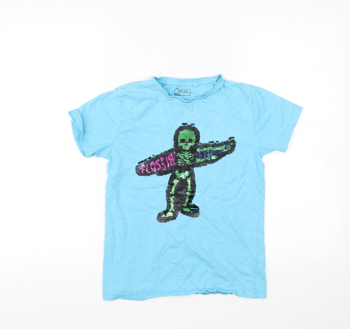 NEXT Boys Blue Basic T-Shirt Size 8 Years