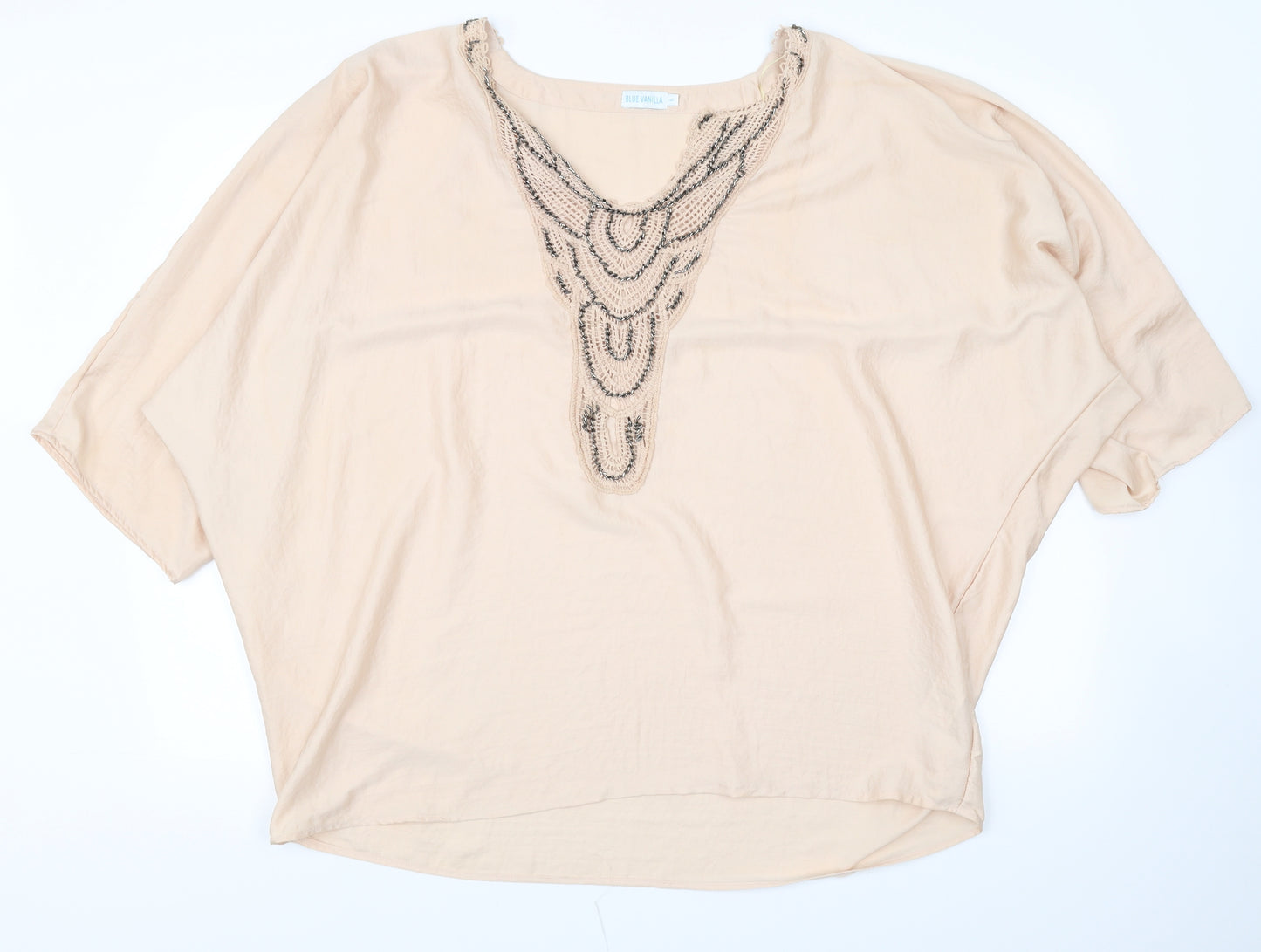 blue vanilla Womens Pink   Basic Blouse Size L