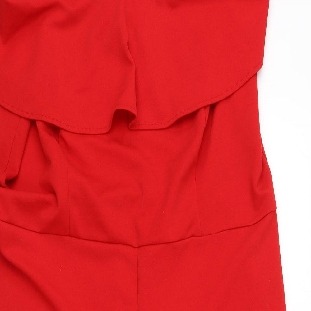 George Womens Red   Jumpsuit One-Piece Size 20 L23 in