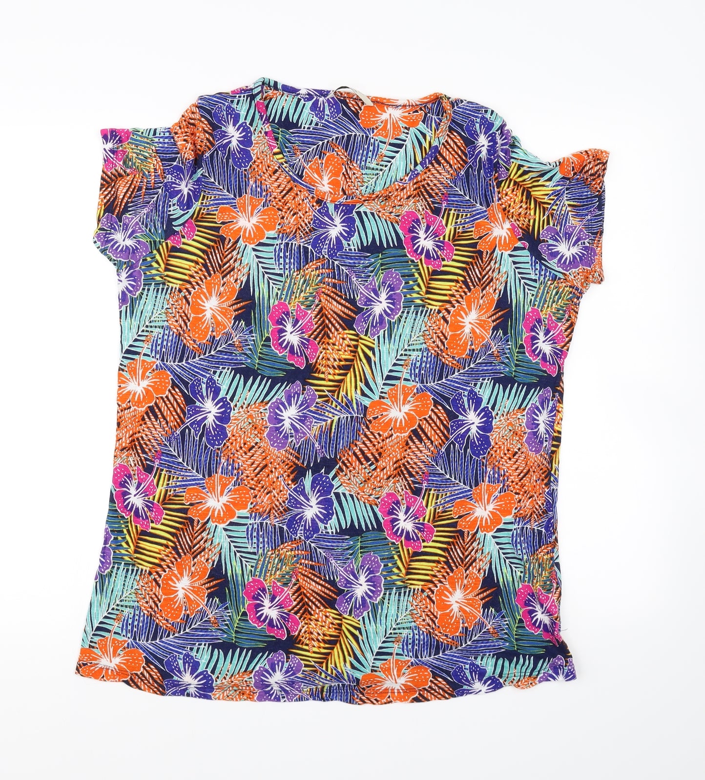 George Womens Multicoloured Floral  Basic T-Shirt Size 16