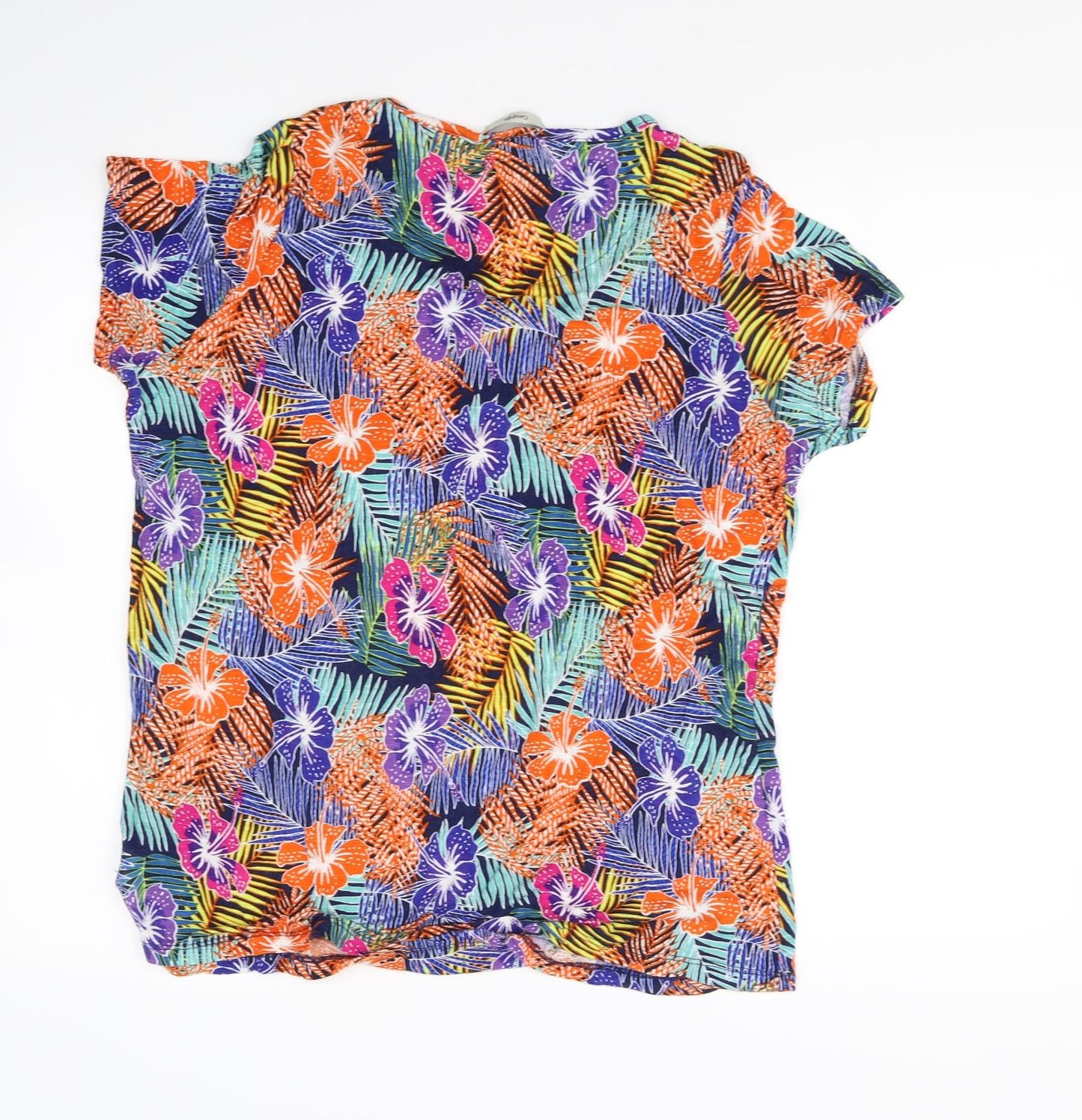 George Womens Multicoloured Floral  Basic T-Shirt Size 16