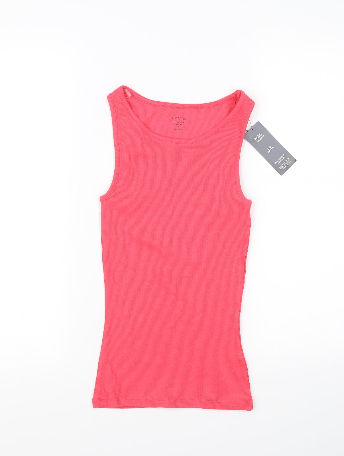 m&S Womens Pink   Basic T-Shirt Size 6