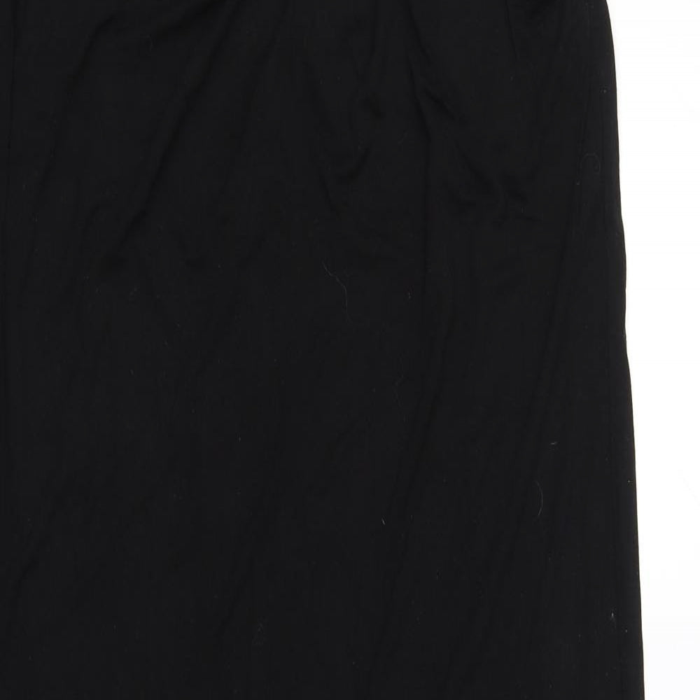 Boohoo Womens Black   Flare Skirt Size 8