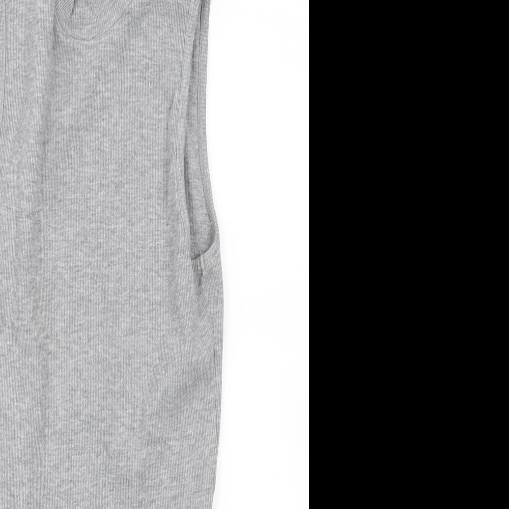 New Look Womens Grey   Bodysuit One-Piece Size 8