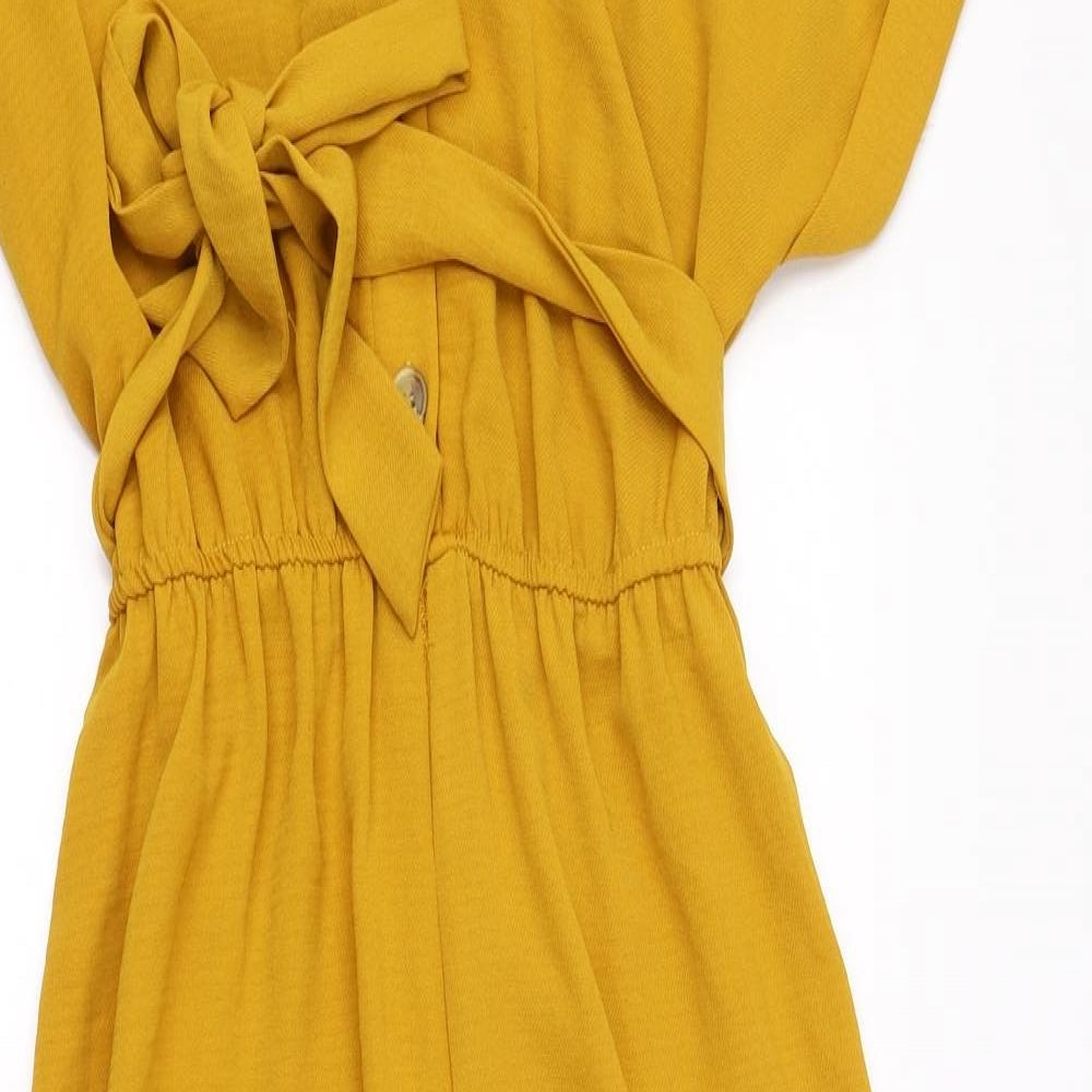 New Look Womens Yellow   Jumpsuit One-Piece Size 12 L25 in