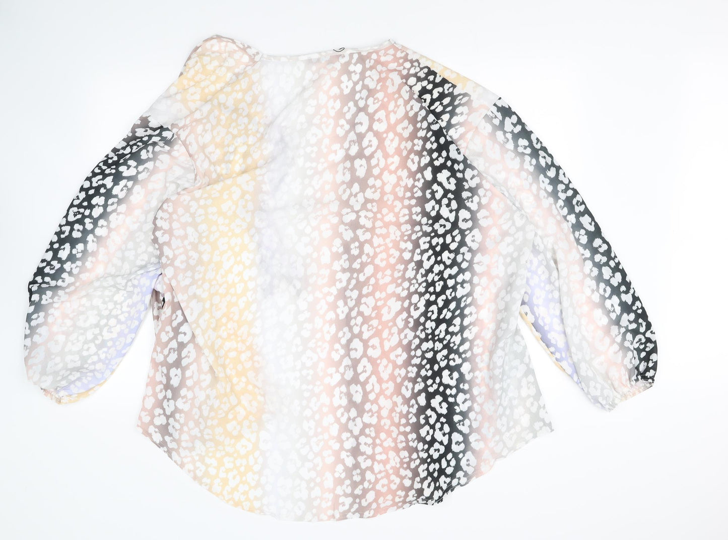 Boohoo Womens Multicoloured Animal Print  Cardigan Jumper Size 20