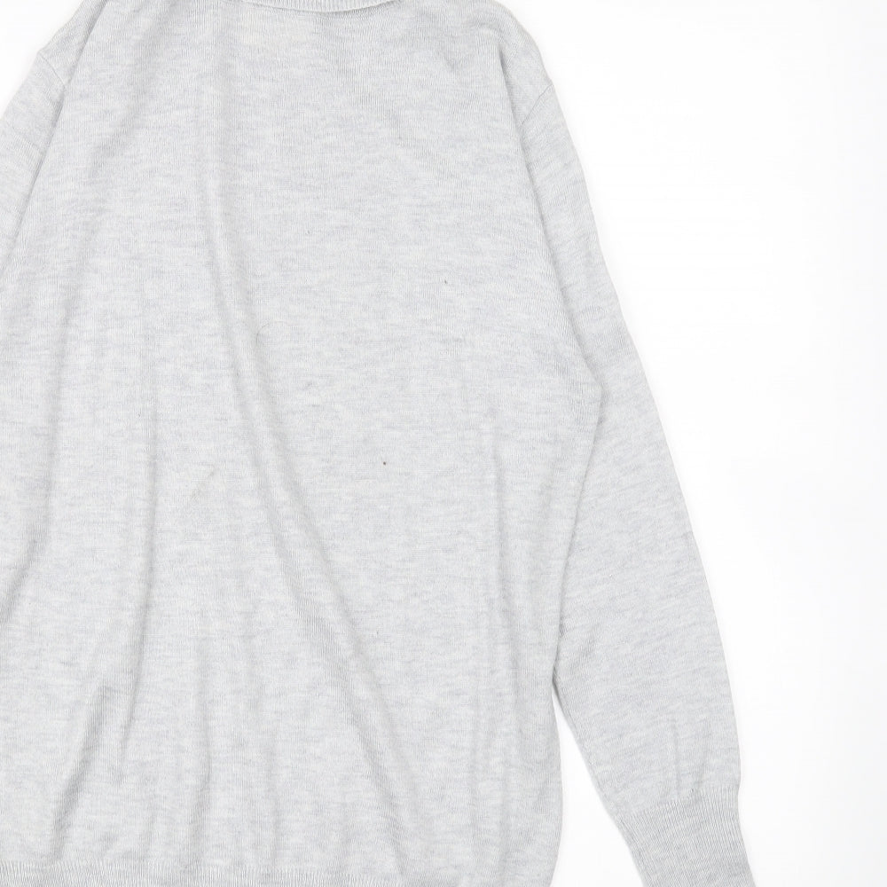 Joy Womens Grey   Basic T-Shirt Size 8