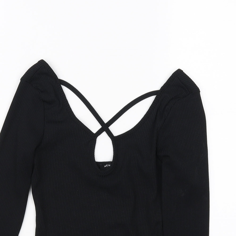 New Look Womens Black   Basic Blouse Size 6