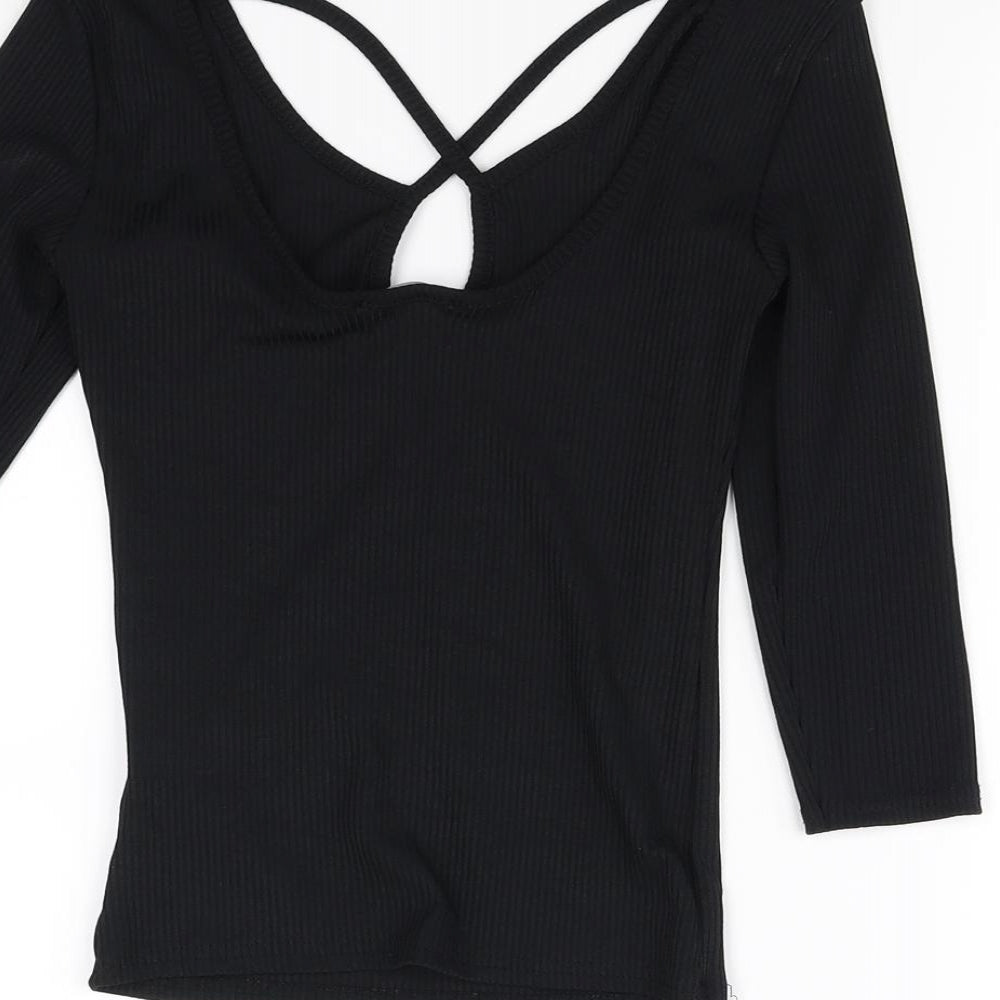 New Look Womens Black   Basic Blouse Size 6