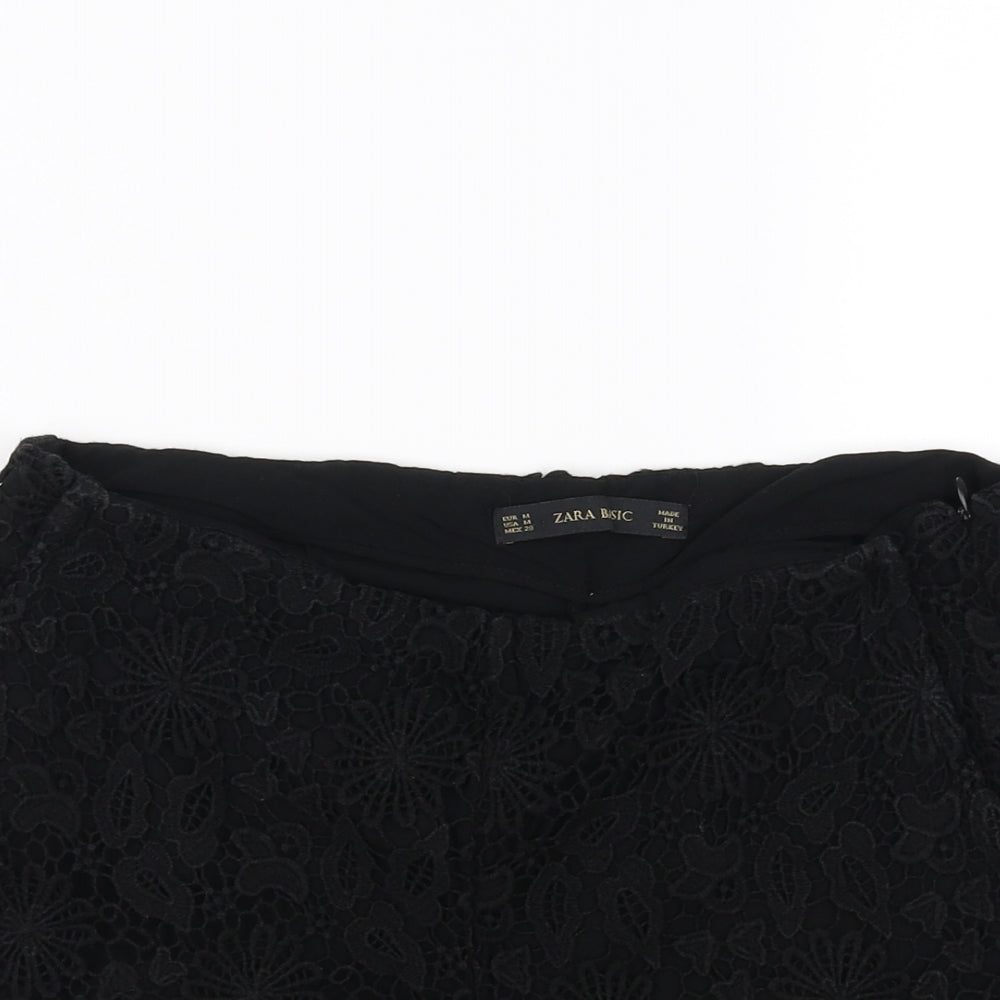 Zara Womens Black   Bermuda Shorts Size M