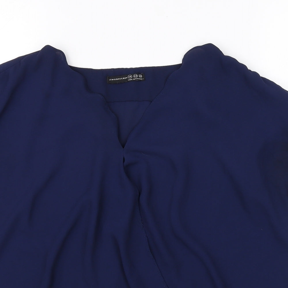 Atmosphere Womens Blue   Basic Blouse Size 14