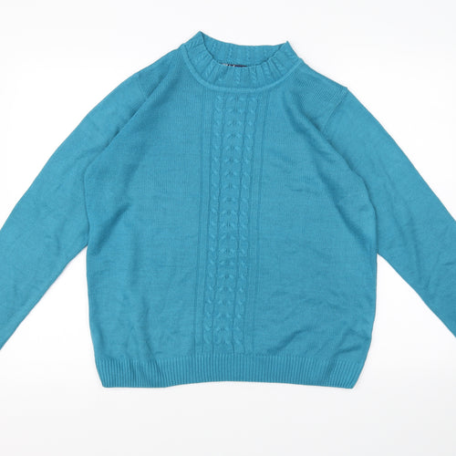 Isle Womens Green   Pullover Jumper Size M