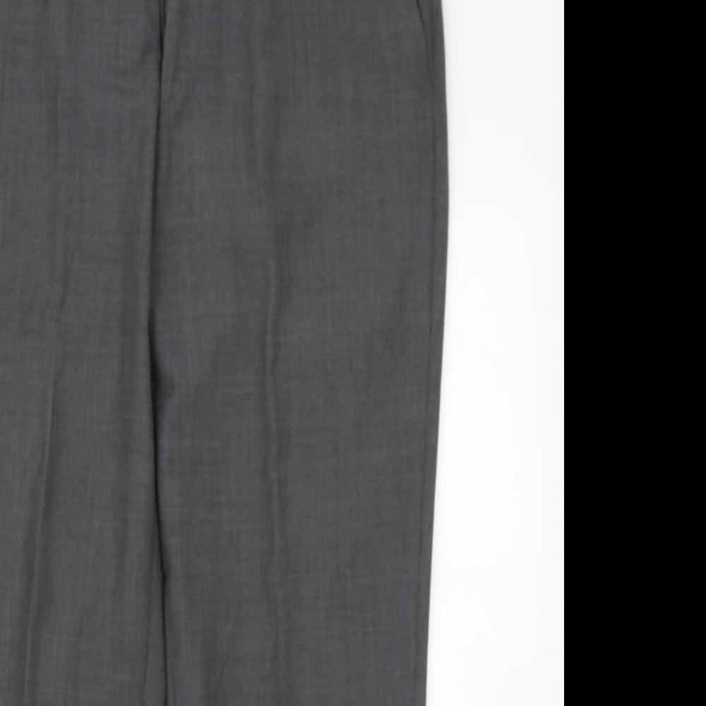 Meyer Mens Grey   Dress Pants Trousers Size M L29 in