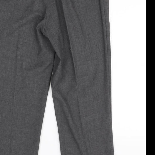 Meyer Mens Grey   Dress Pants Trousers Size M L29 in