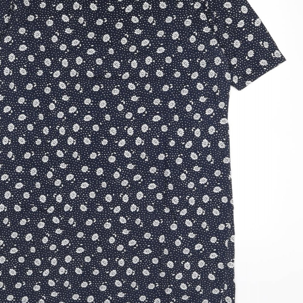 Laura Ashley Womens Blue Floral  Shift  Size 14