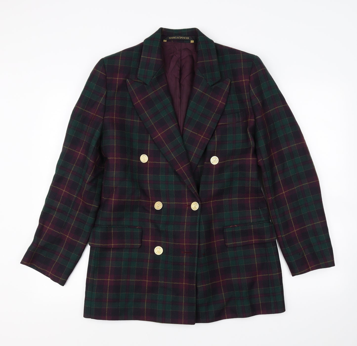 M&S Mens Multicoloured Check  Jacket Blazer Size S