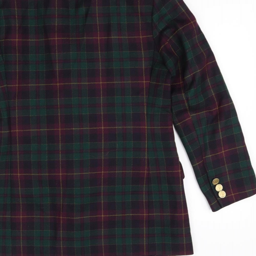 M&S Mens Multicoloured Check  Jacket Blazer Size S