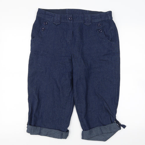 BHS Womens Blue   Cropped Jeans Size 12 L20 in