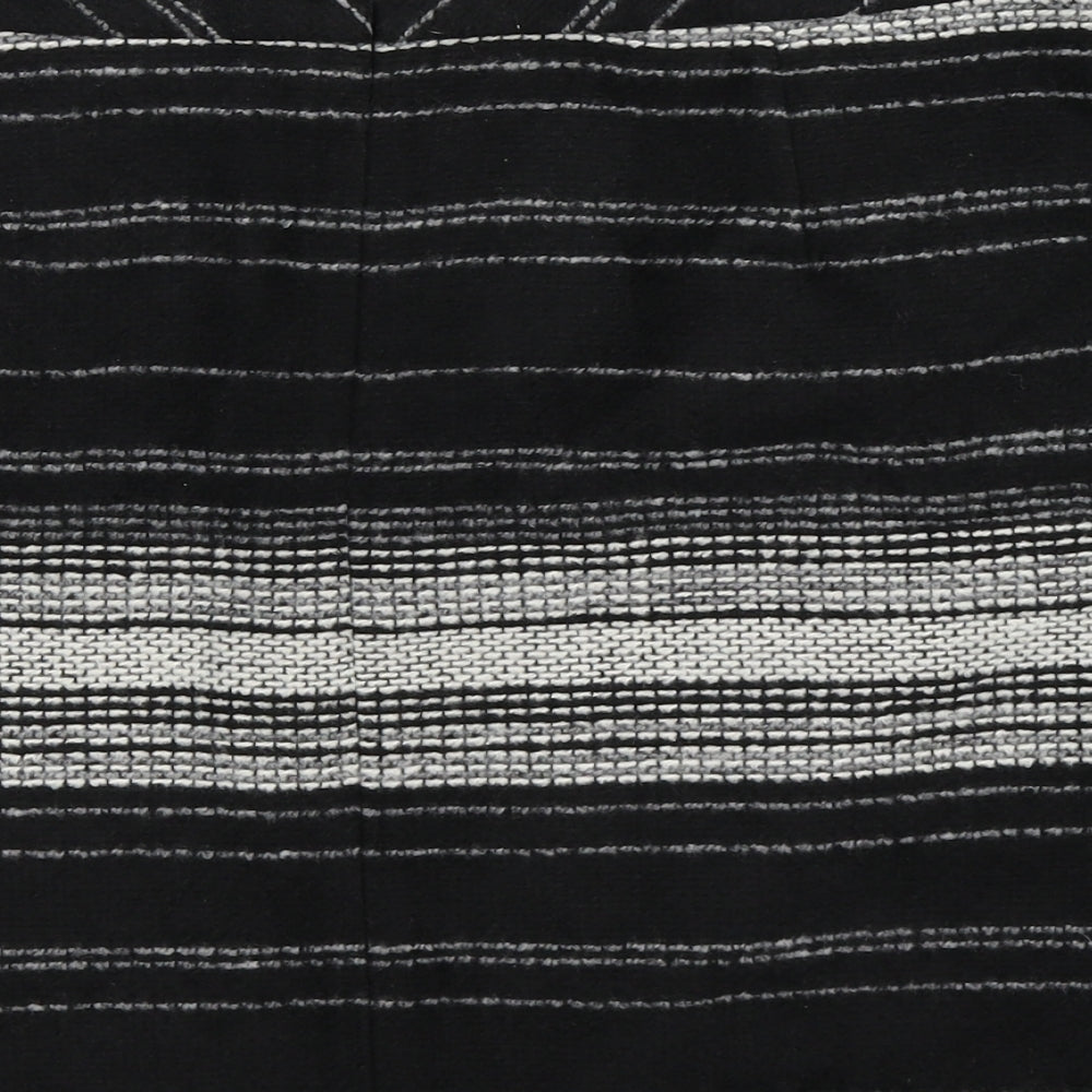 George Womens Grey Check Knit Wrap Skirt Size 18