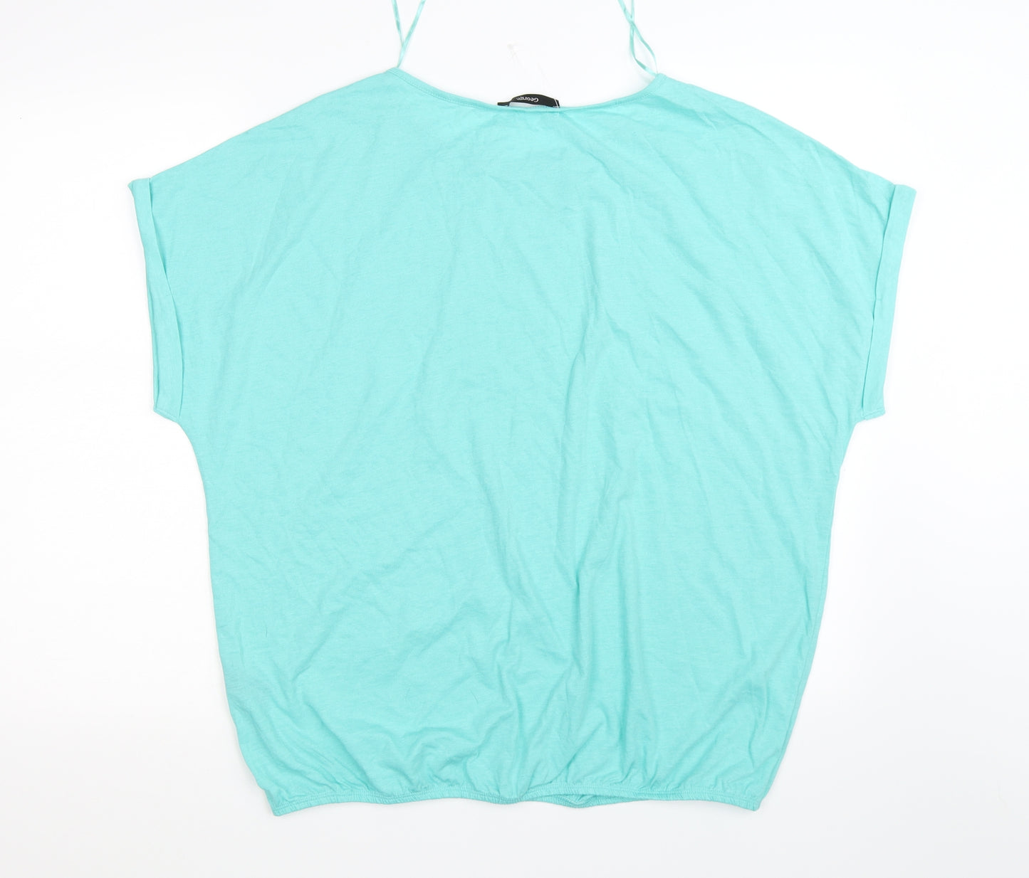 George Womens Green   Basic T-Shirt Size 18