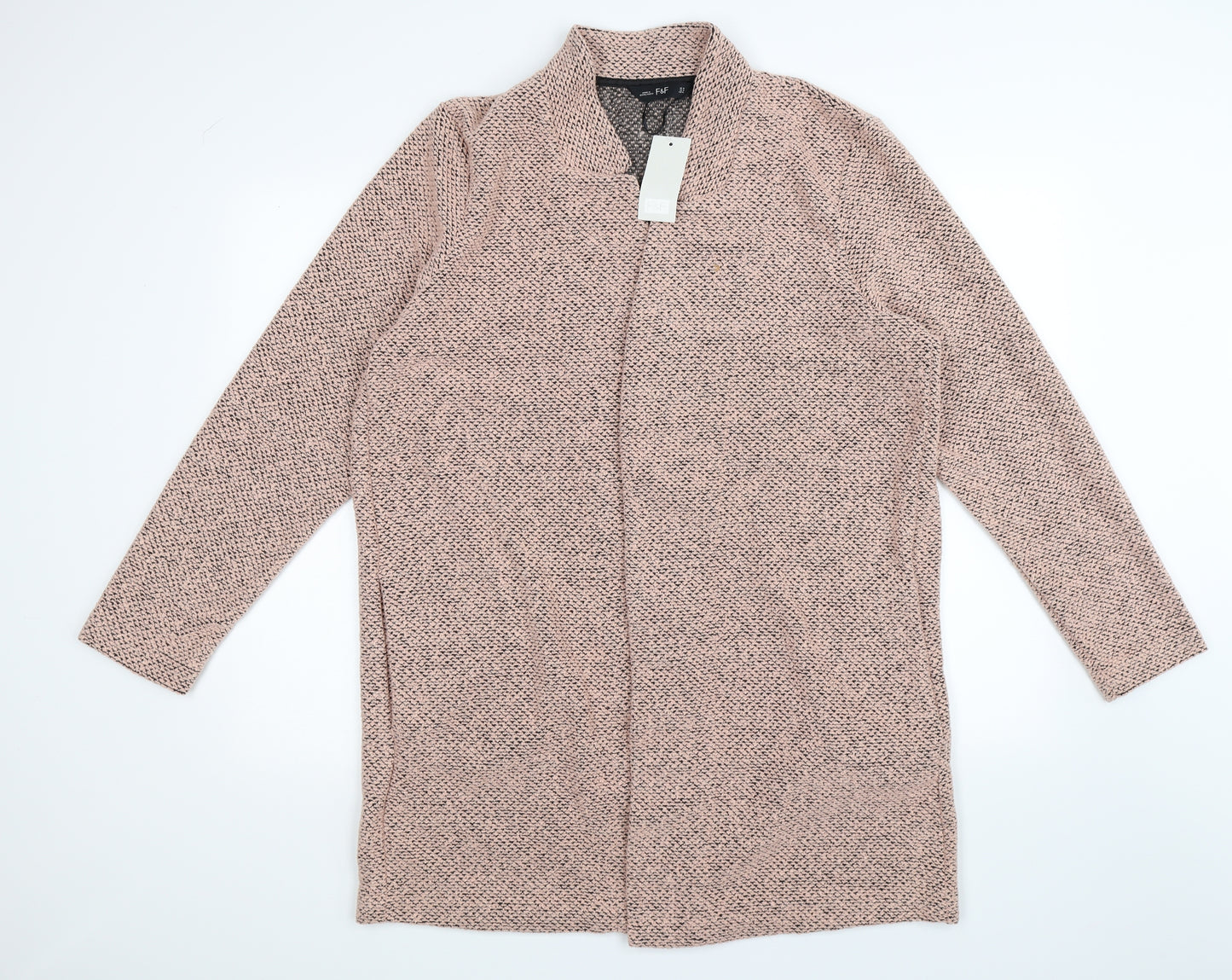 F&F Womens Pink  Knit Cardigan Jumper Size 18