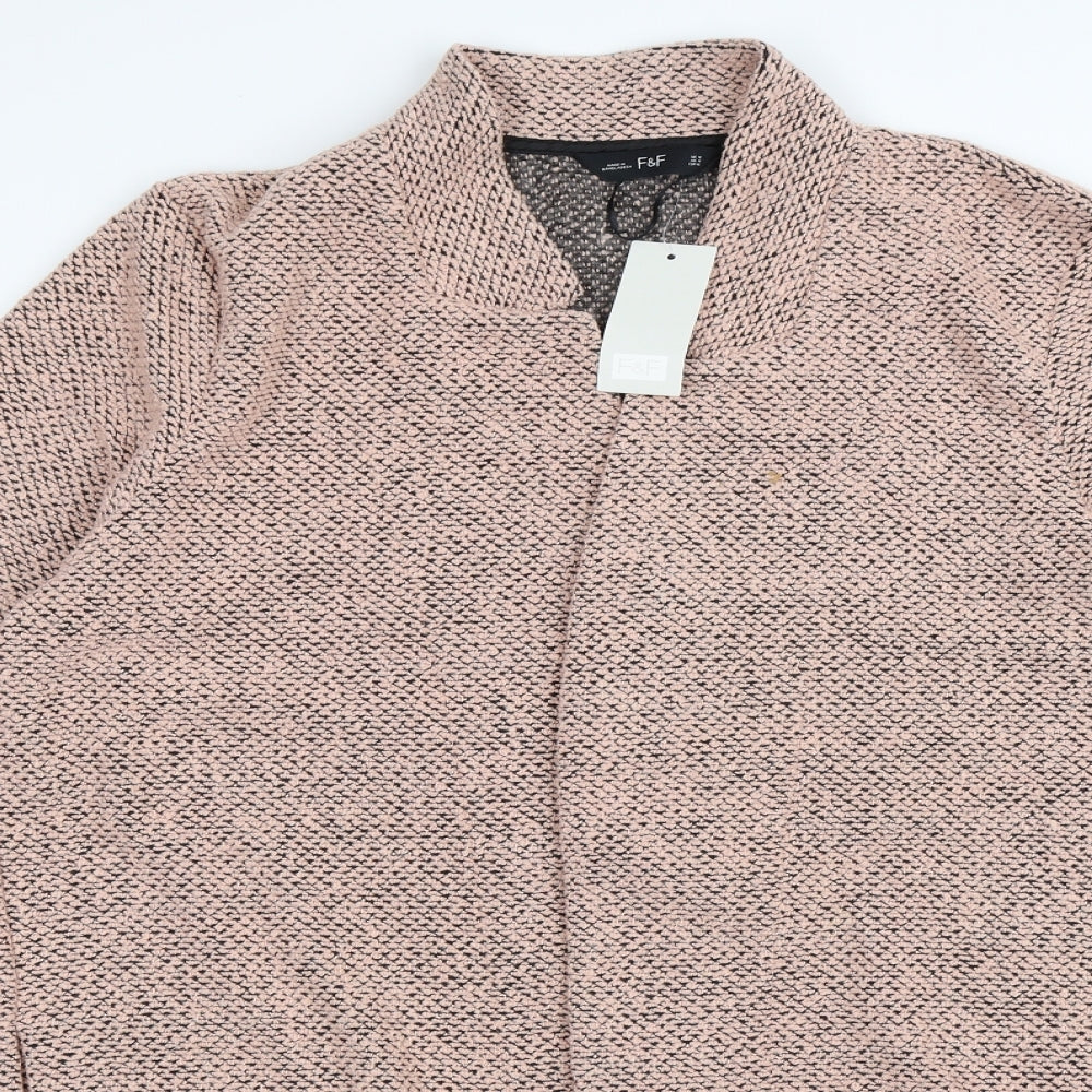 F&F Womens Pink  Knit Cardigan Jumper Size 18