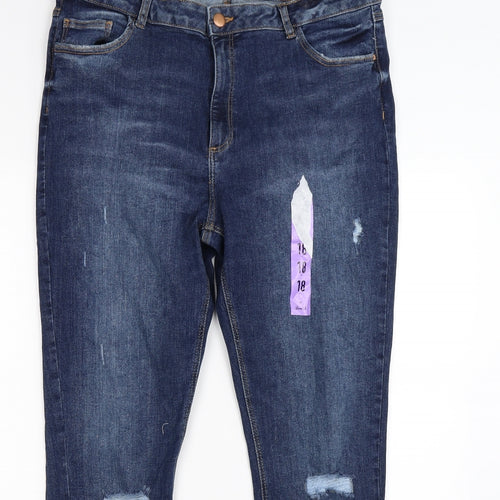 denim co Womens Blue  Denim Skinny Jeans Size 18 L27 in