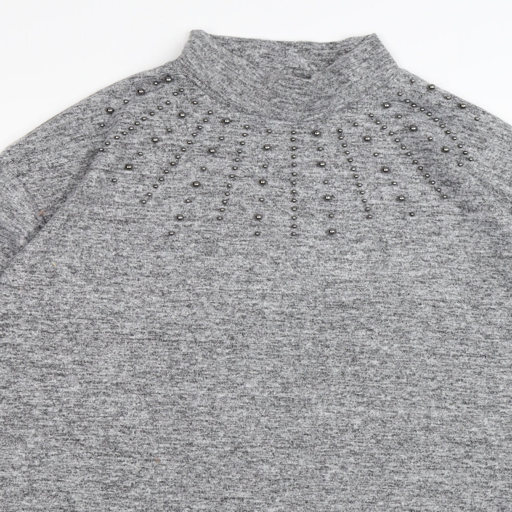 F^&F Womens Grey  Jersey Pullover Jumper Size 16