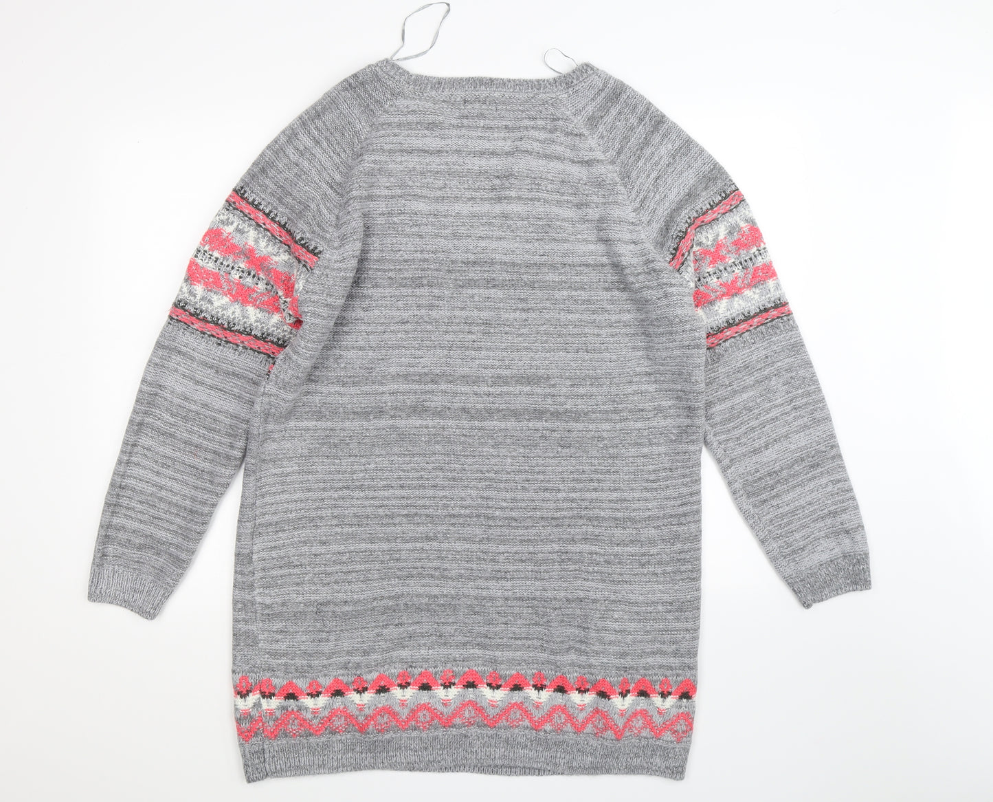 F&F Womens Grey Argyle/Diamond Knit Pullover Jumper Size 20