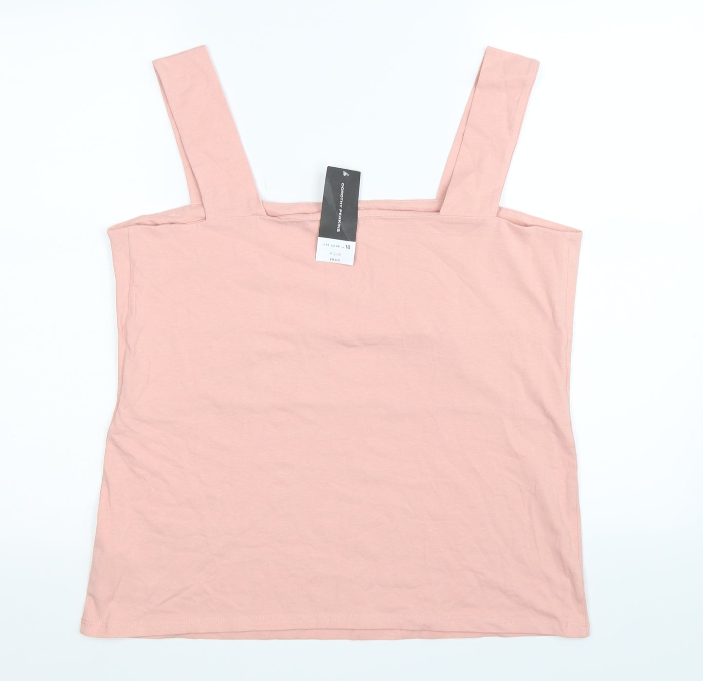 Dorothy Perkins Womens Pink   Basic Tank Size 18