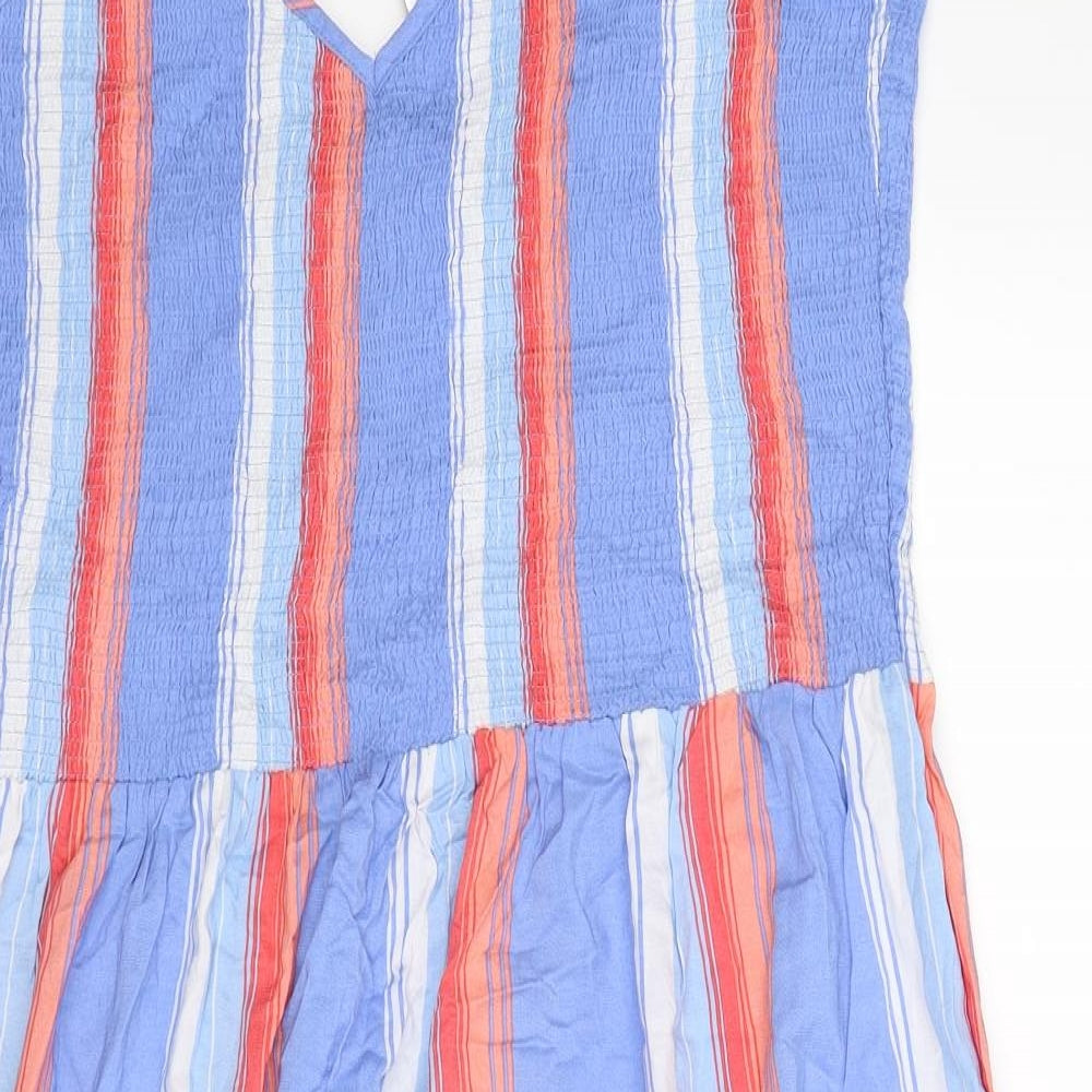 George Womens Blue Striped  Fit & Flare  Size 16