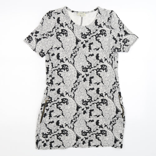 Papaya Womens Black Floral  Bodycon  Size 10