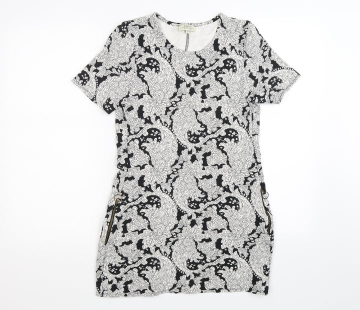 Papaya Womens Black Floral  Bodycon  Size 10
