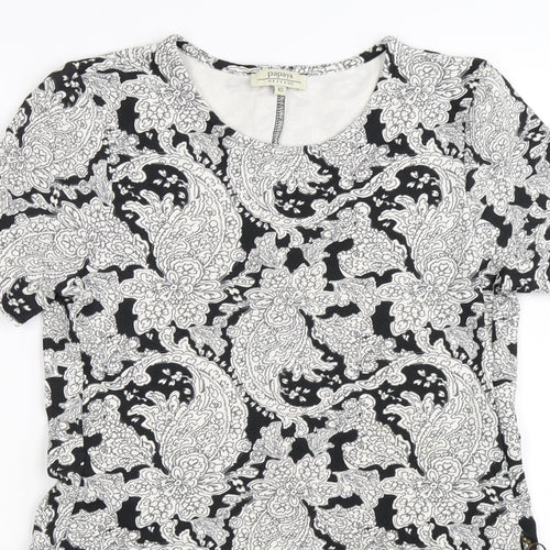 Papaya Womens Black Floral  Bodycon  Size 10