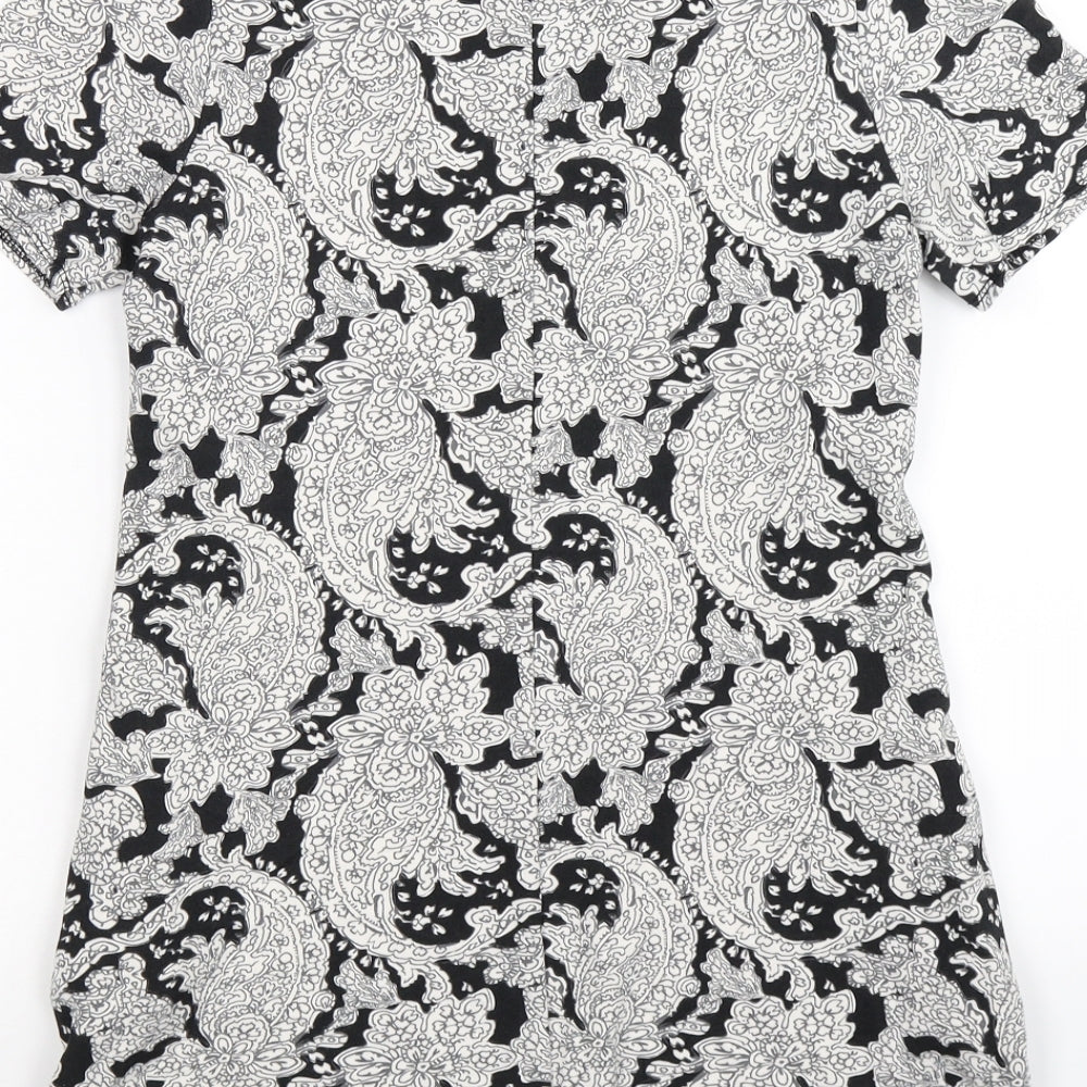 Papaya Womens Black Floral  Bodycon  Size 10
