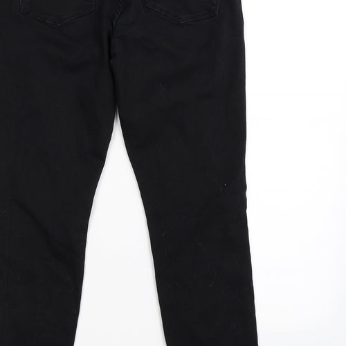 NEXT Womens Black  Denim Skinny Jeans Size 14 L25 in - Waist Enhancing