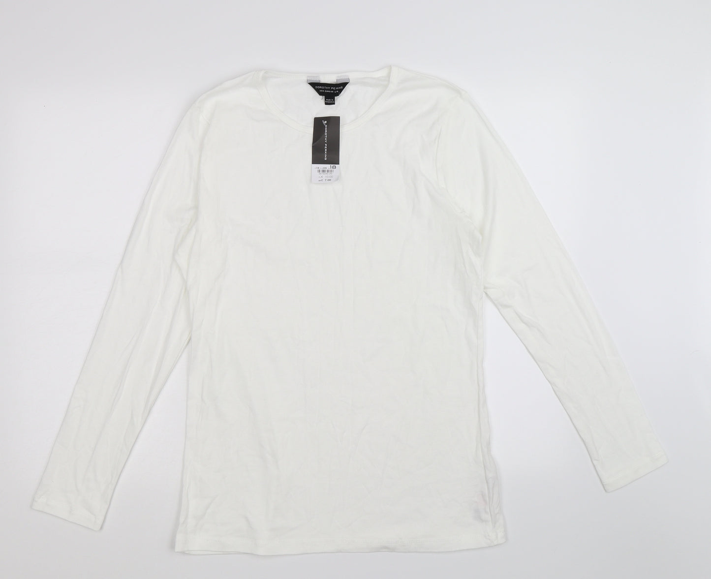 Dorothy Perkins Womens White   Basic T-Shirt Size 18