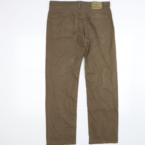 Blue Harbour Mens Brown  Denim Straight Jeans Size 38 L31 in - luxury fabric