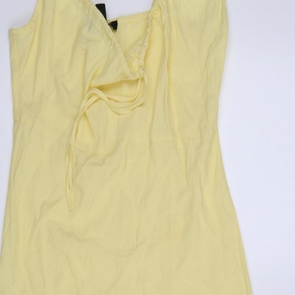 New Look Womens Yellow   A-Line  Size 10