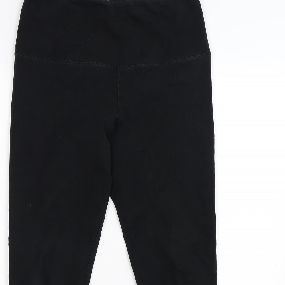 Very Womens Black   Cropped Leggings Size 12 L25 in