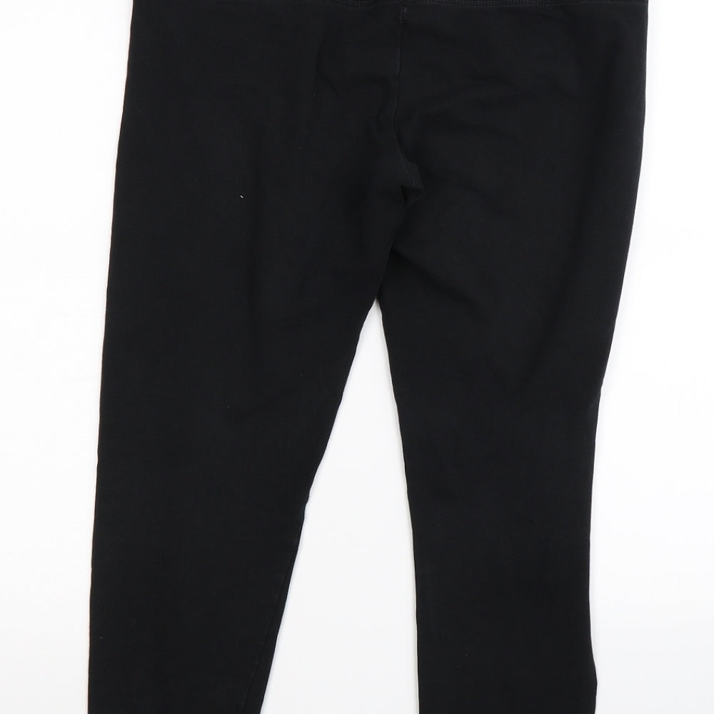 Very Womens Black   Cropped Leggings Size 12 L25 in
