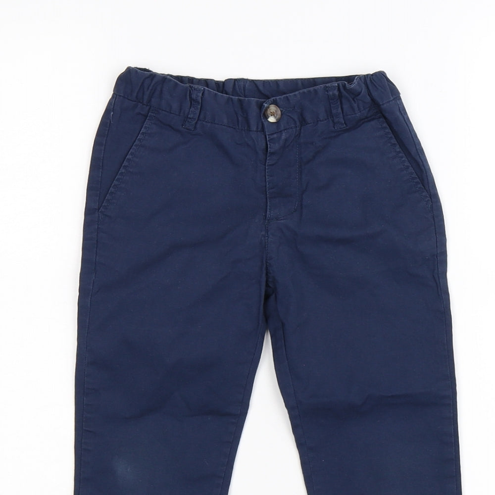 H&M Boys Blue   Chino Trousers Size 5-6 Years