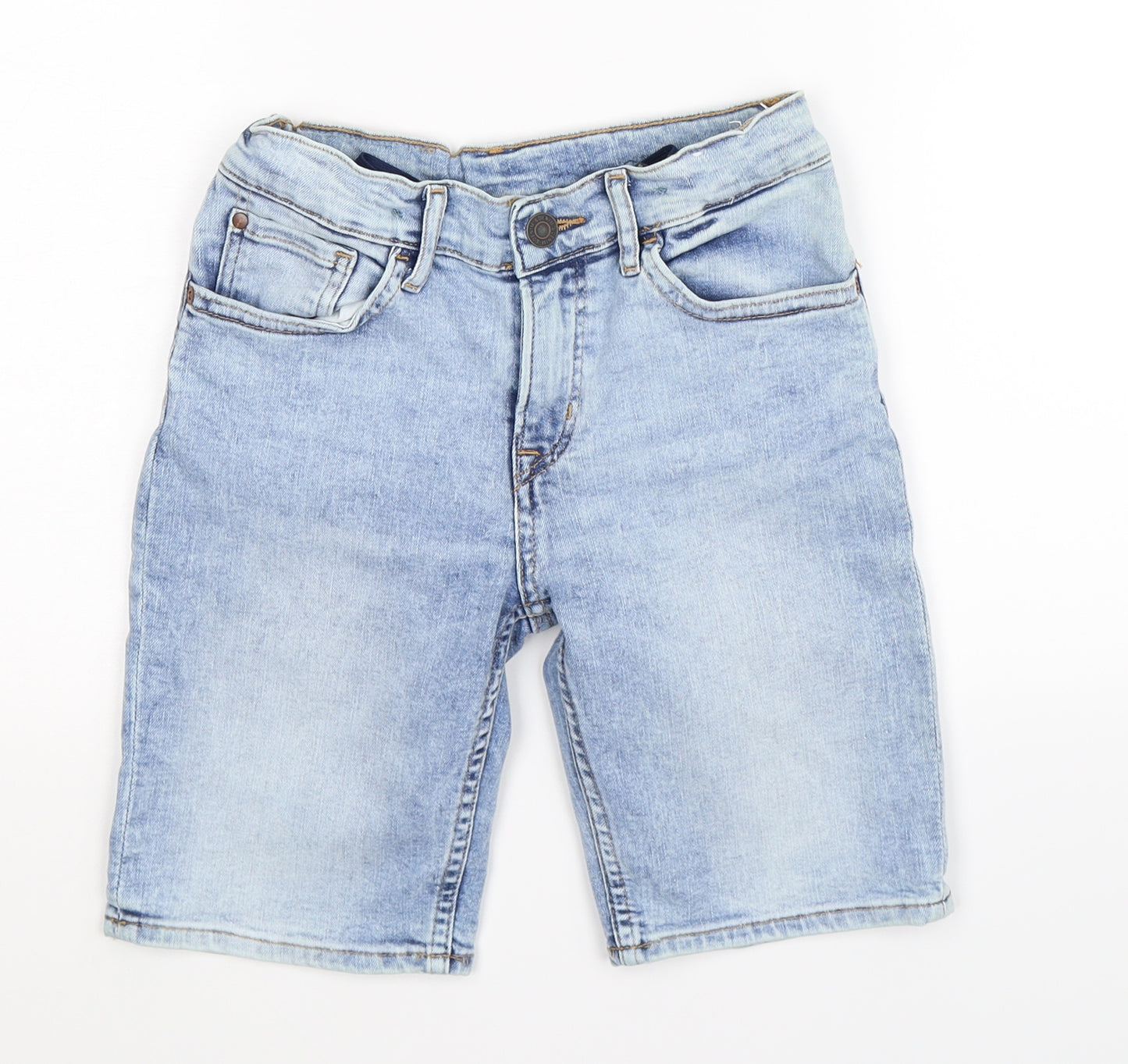 H&M Boys Blue  Denim Cargo Shorts Size 7-8 Years