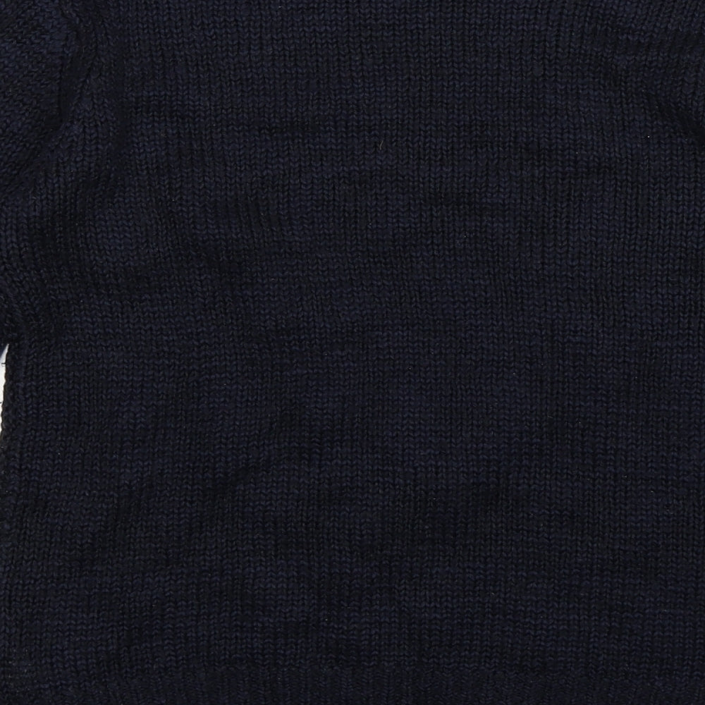 FOREVER 21 Womens Blue  Knit Pullover Jumper Size M  - tassel front