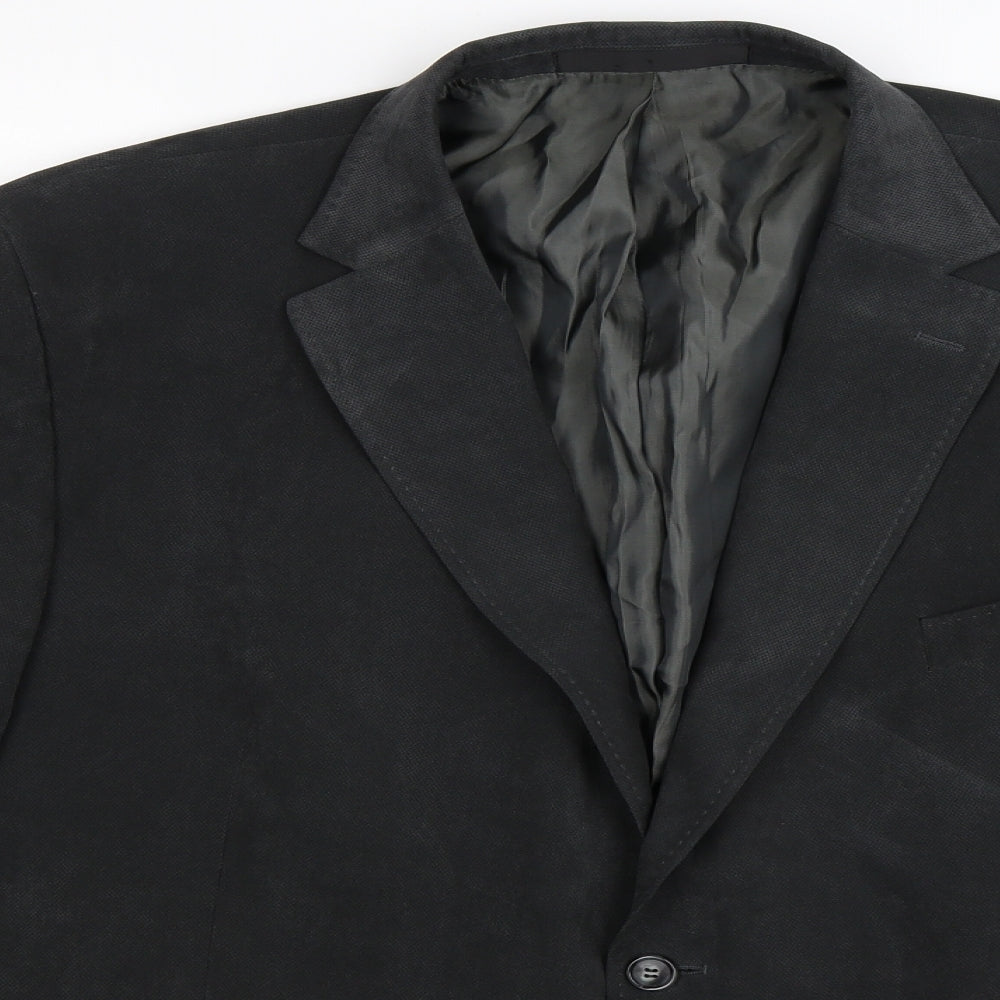 Marks and Spencer Mens Grey  Velvet Jacket Blazer Size 46