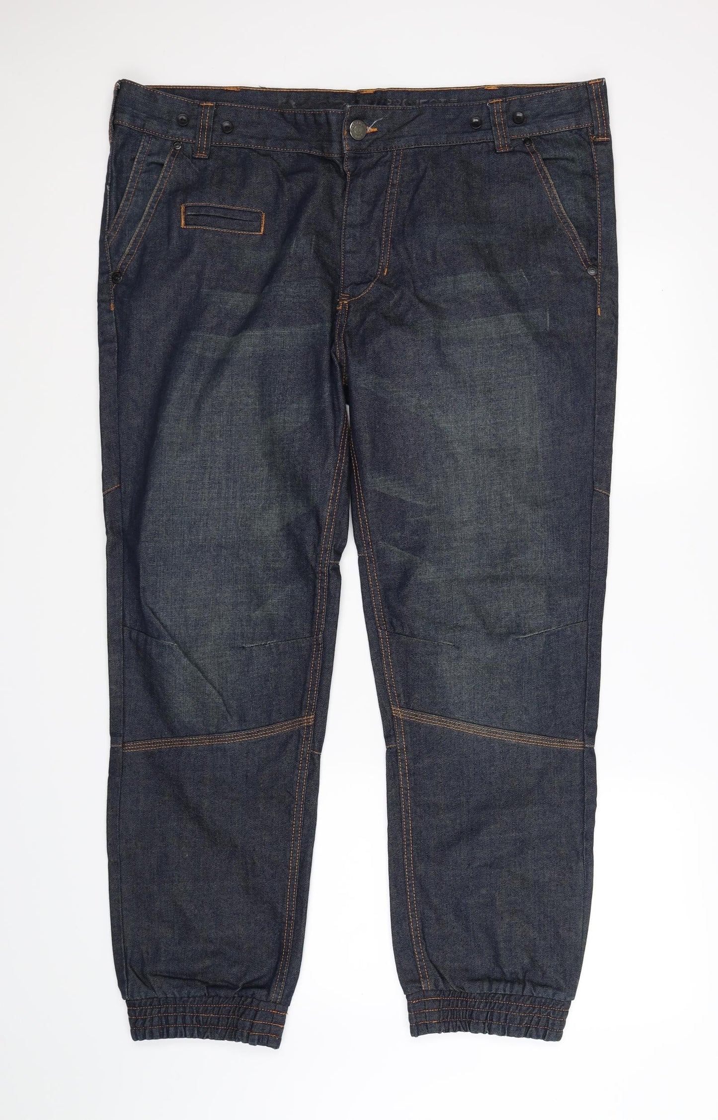 denim project Mens Blue  Denim Capri Jeans Size 38 L28 in