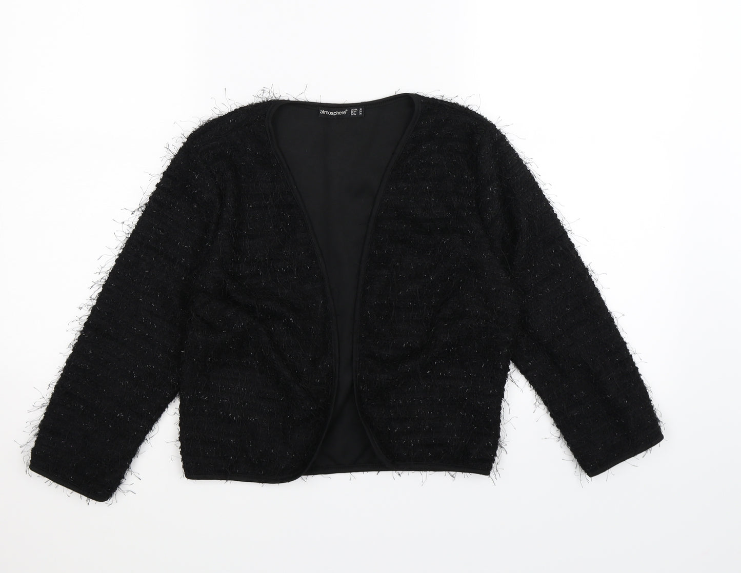 Atmosphere Womens Black  Knit Cardigan Jumper Size 12