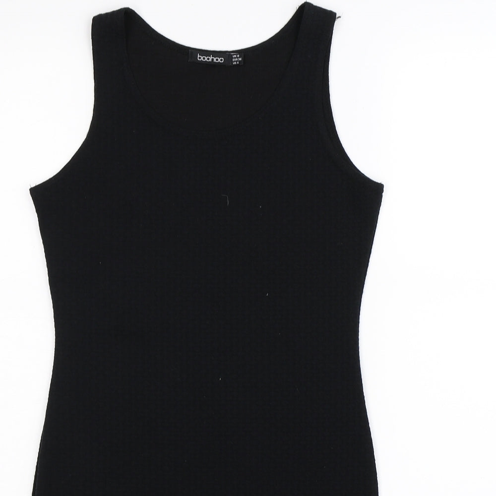 Boohoo Womens Black   Bodycon  Size 8