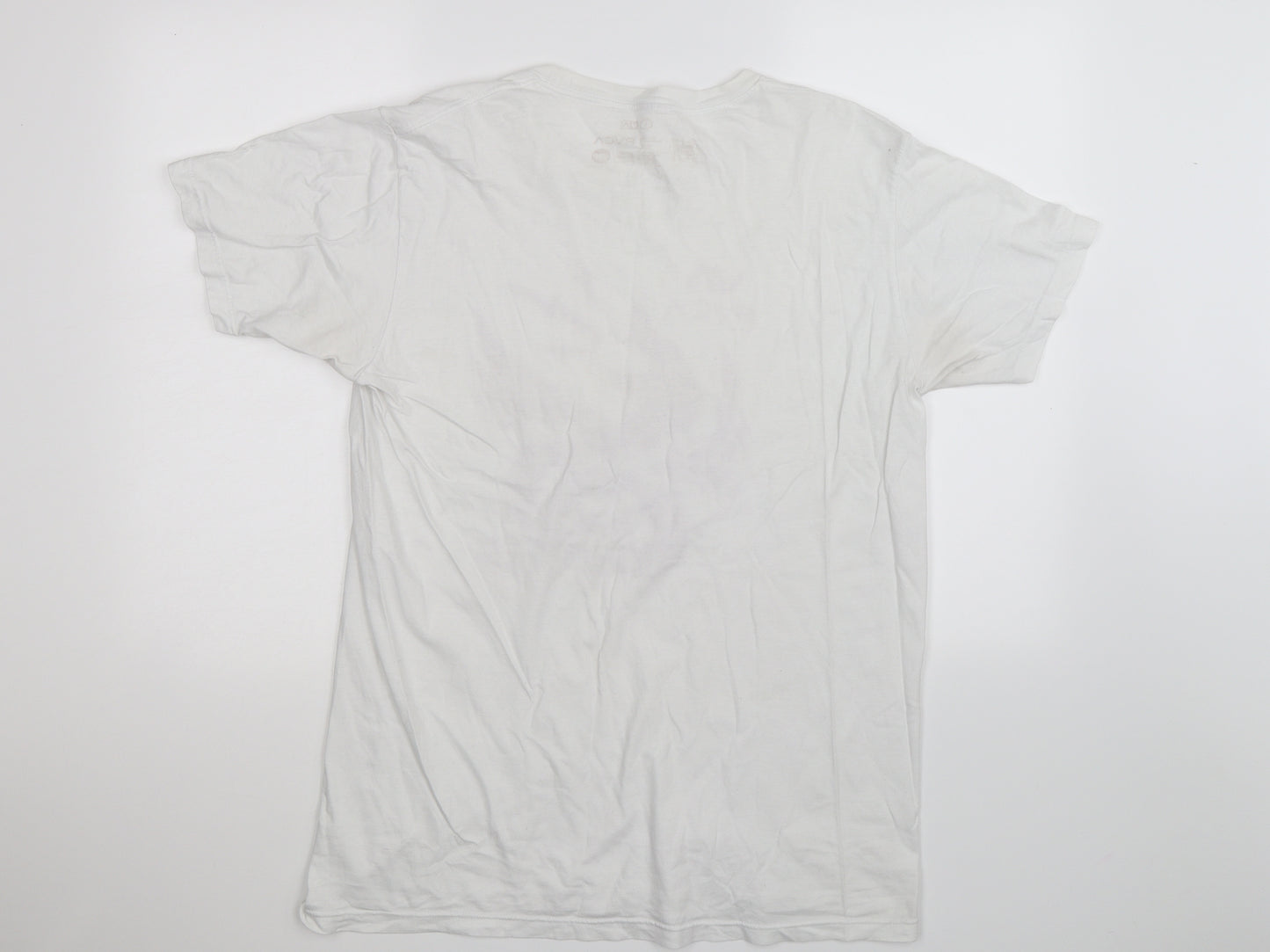 RVCA Mens White    T-Shirt Size L  - dragon